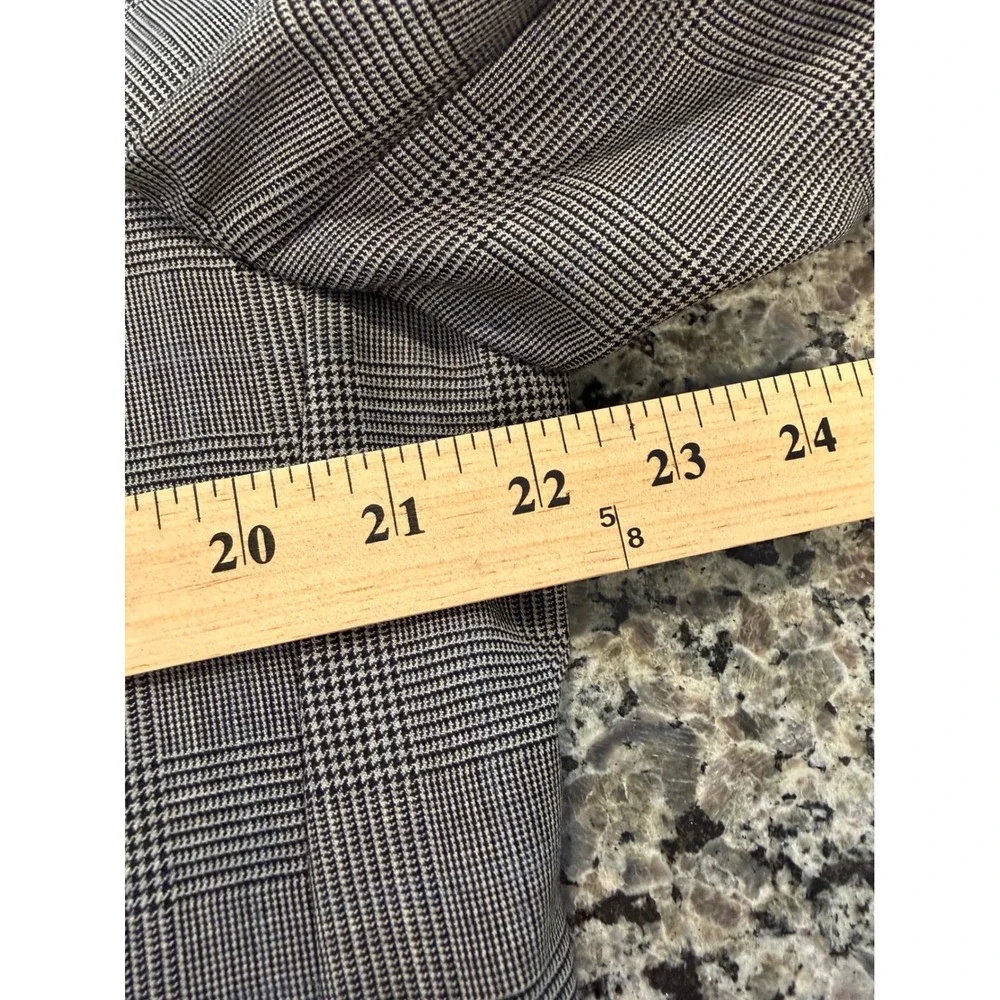 Hart Schaffner Marx Nordstrom Mens Grey Glen Plaid Blazer Sport Coat 44R Jacket